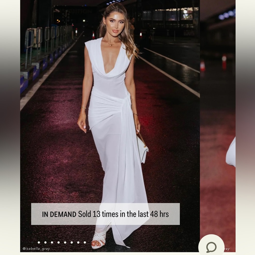Meshki Giulia Dress White